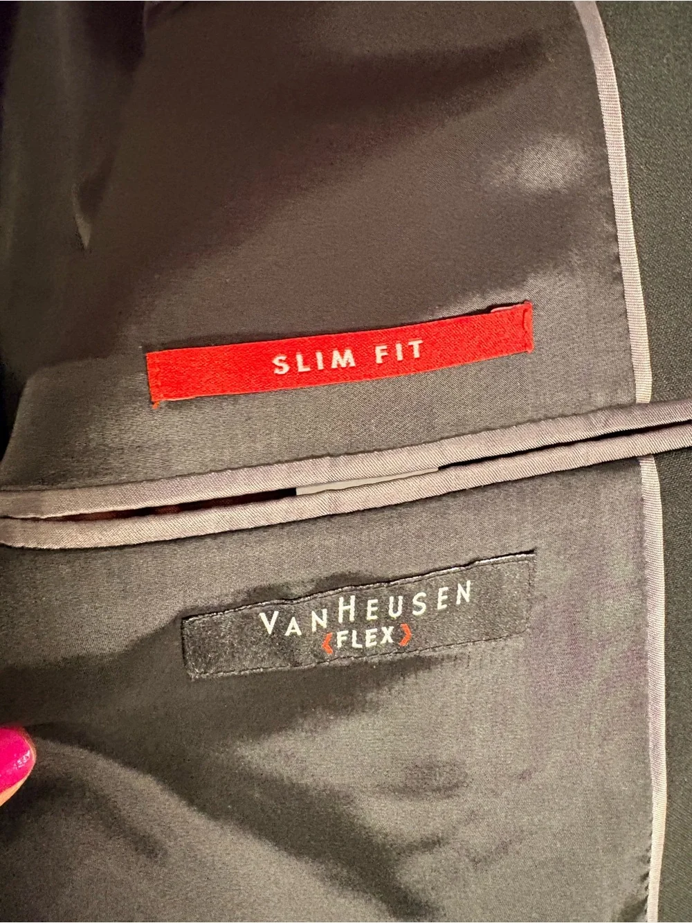 Van Heusen Black Single-Breasted Men's Blazer